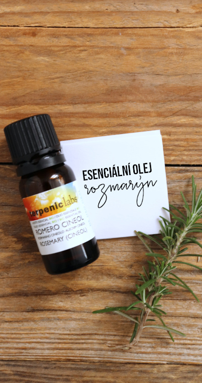 Esenciální olej rozmarýn lékařský - vlastnosti a použití (aromaterapie, diy kosmetika)