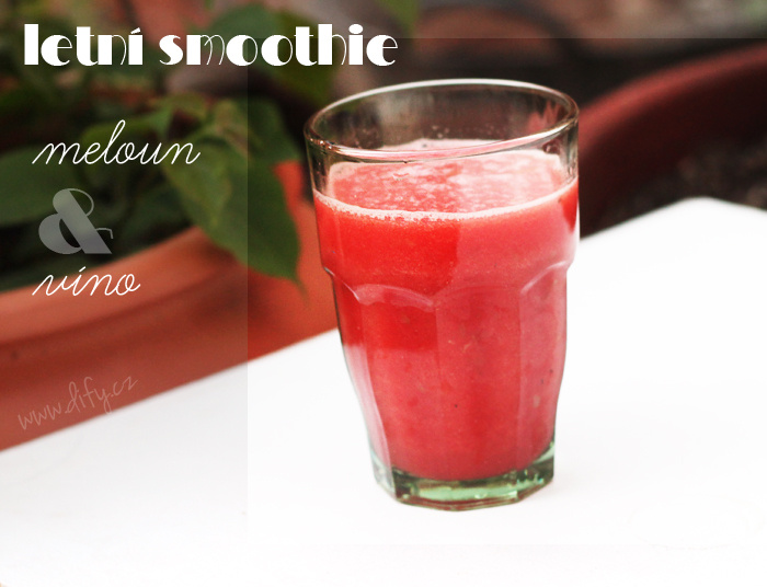 Letní melounové smoothie s hroznovým vínem